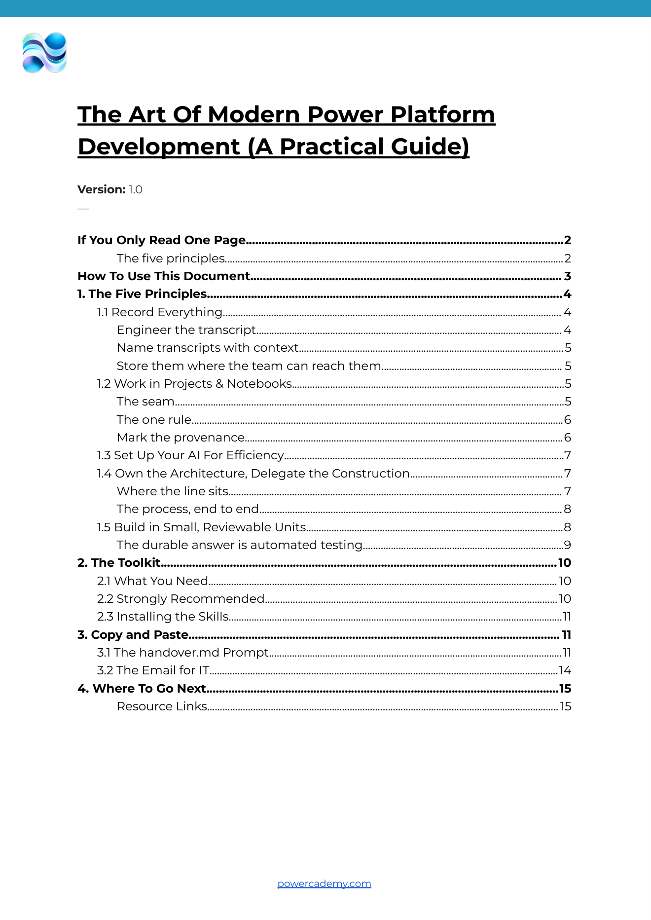 The Art of Modern Power Platform Development - a practical guide